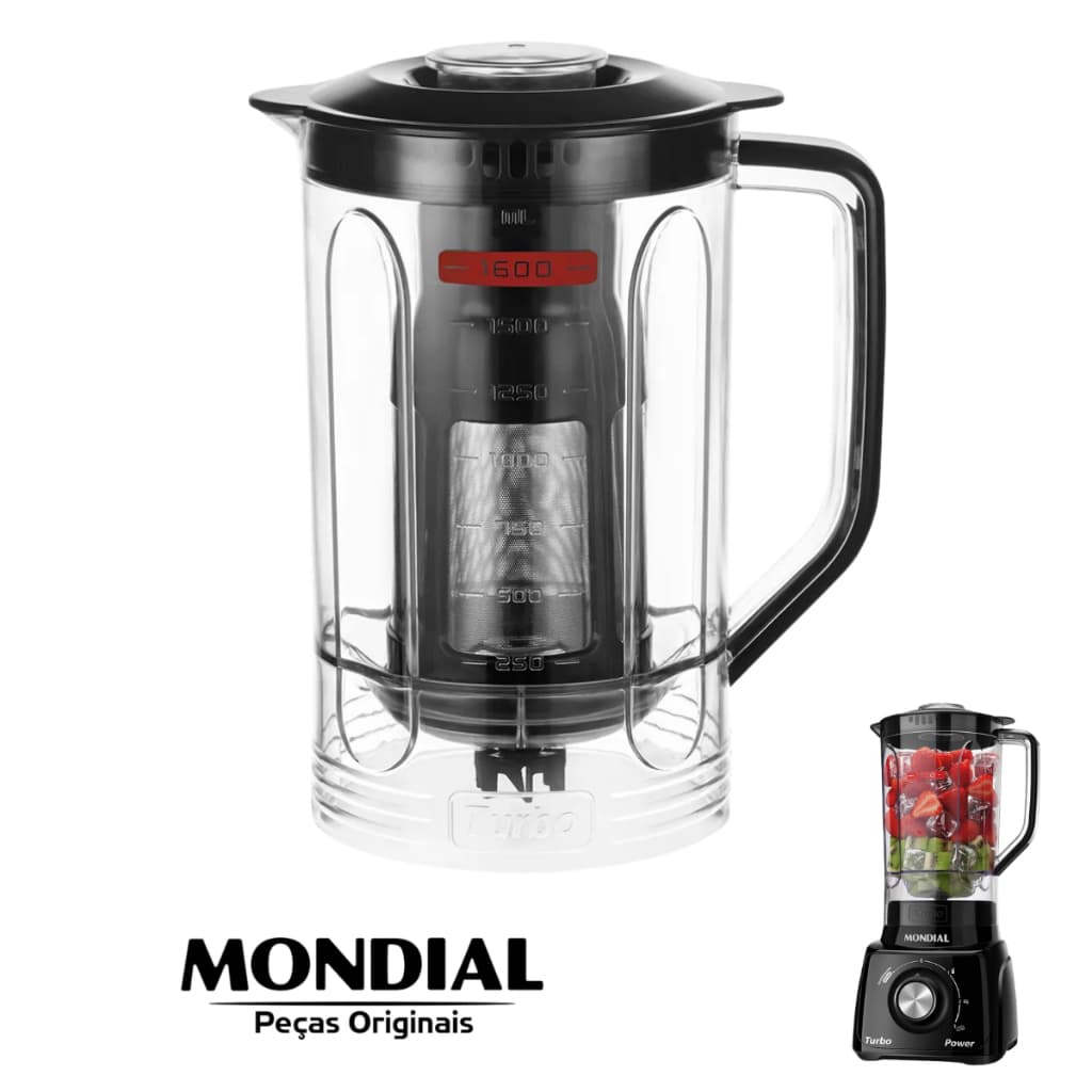 Copo Liquidificador Mondial Turbo Power L-99 Original 1,6L
