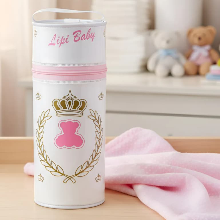 Bolsa Porta Mamadeira Termica Com Isopor Com Alça Para 01 Mamadeira 360 Ml