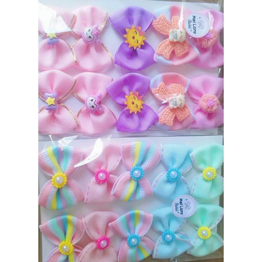 Laços Pet Banho E Tosa Fêmea 50 Unidades Pequeno Medio E Grande Porte  Cães Luxo Pet