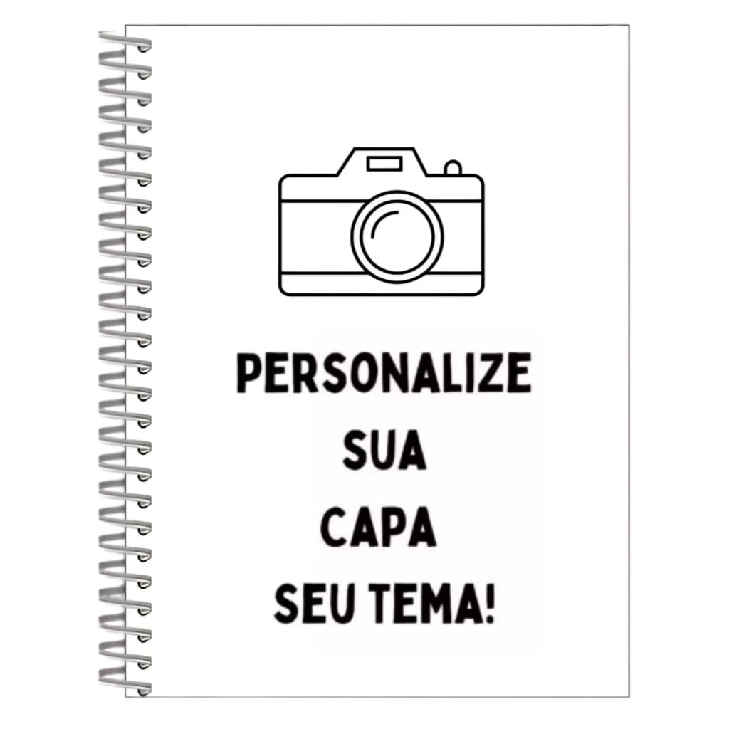 Caderno Personalizado com Foto, Nome ou Tema | Capa Exclusiva | 1 a 20 Matérias | Escolar, Espiral, Capa Dura, Envio 24h