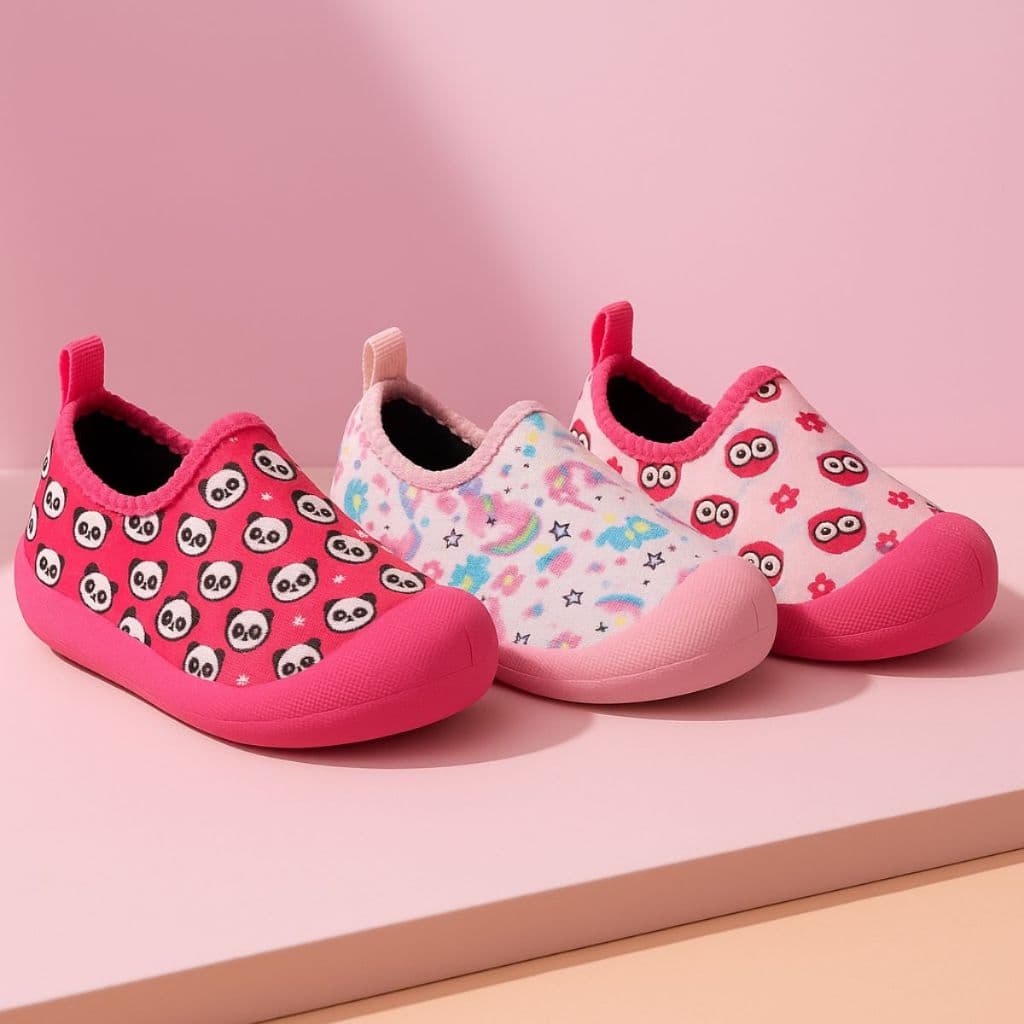 Tênis Infantil Meia Menina Sapatinho Calce Fácil De Bebê Confortável Casual Dia Dia Pandoka