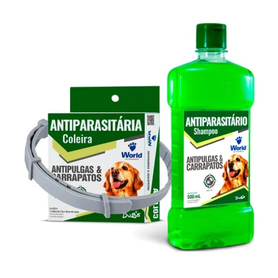 KIT SHAMPOO + COLEIRA  DUGS + USO VETERINARIO