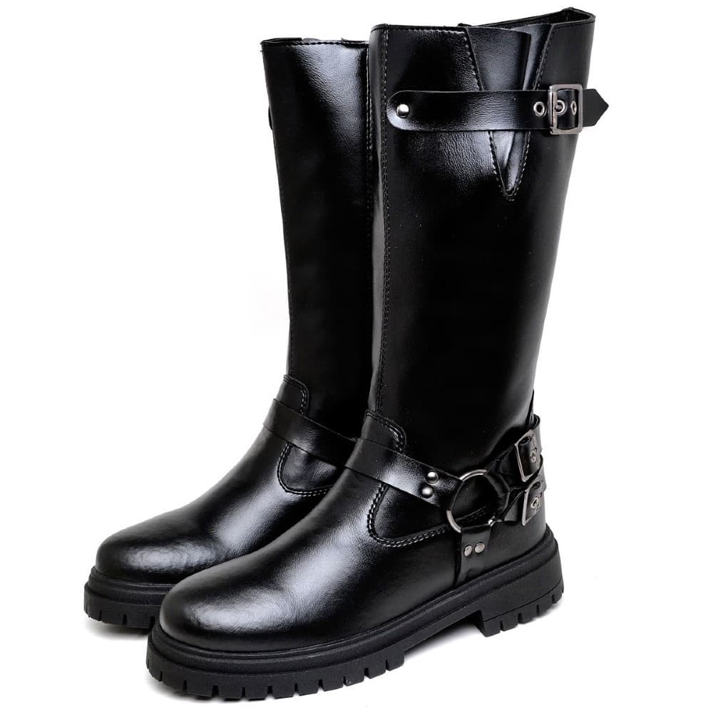 Bota Feminina Cano Dubuy Alto Tratorada Preto Taylor 1820DB