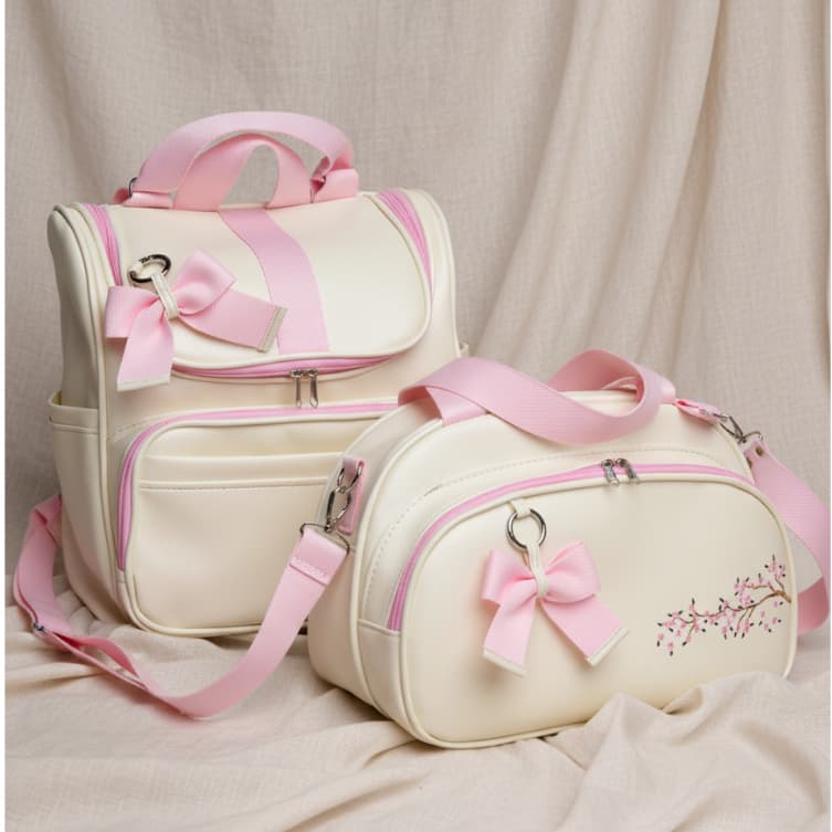 KIT DE BOLSAS MATERNIDADE SUPER LUXO 2 PEÇAS