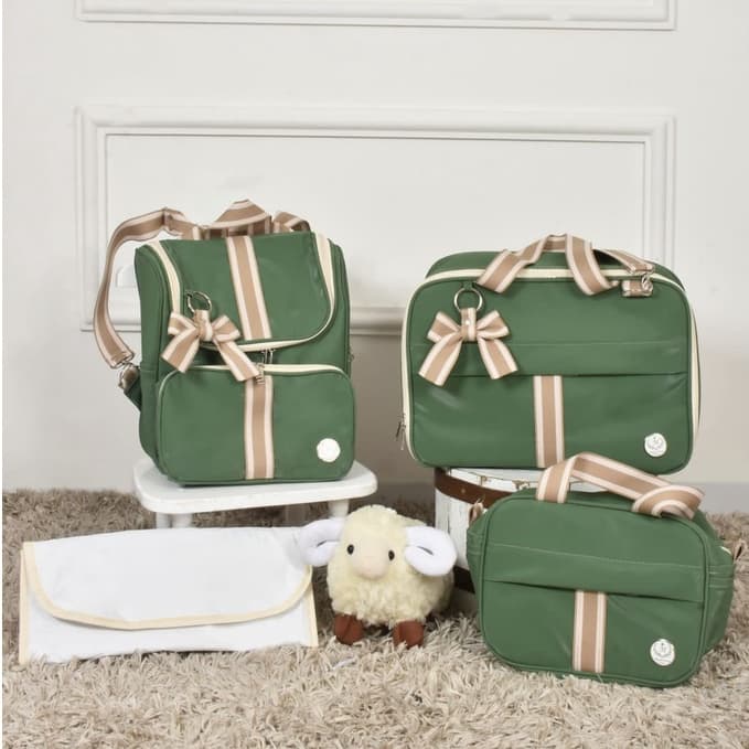 Kit De Bolsas Mala Maternidade Super Luxo Com 4 Peças