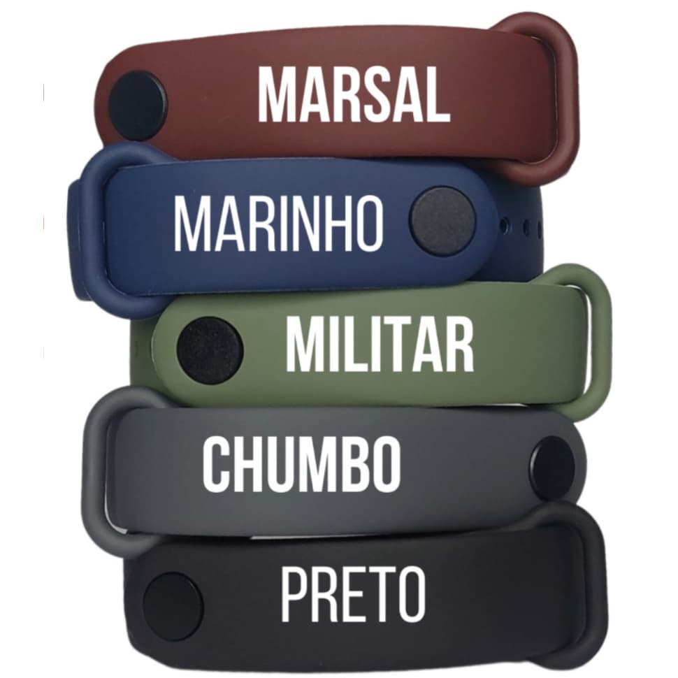 Pulseiras P/ Mi Band 10 9 8 7 6 5 4 3 feita em silicone Premium alta qualidade [Envio HOJE]