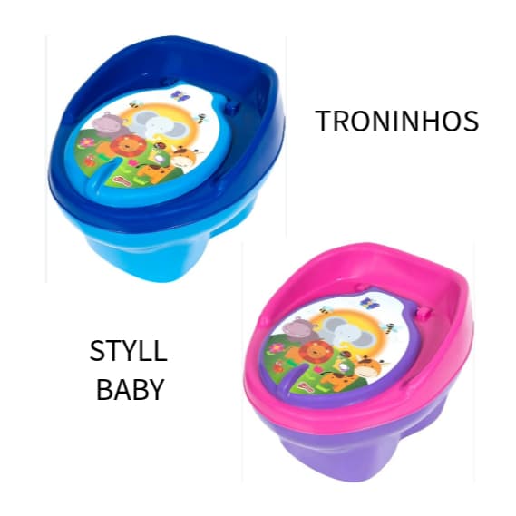 TRONINHO CLÁSSICO - Prático e portátil, para crianças de 18 meses - 3 anos, até 23Kg Styll Baby