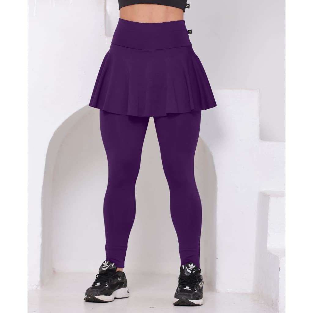 legging saia tapa bumbum/suplex em poliester fitness