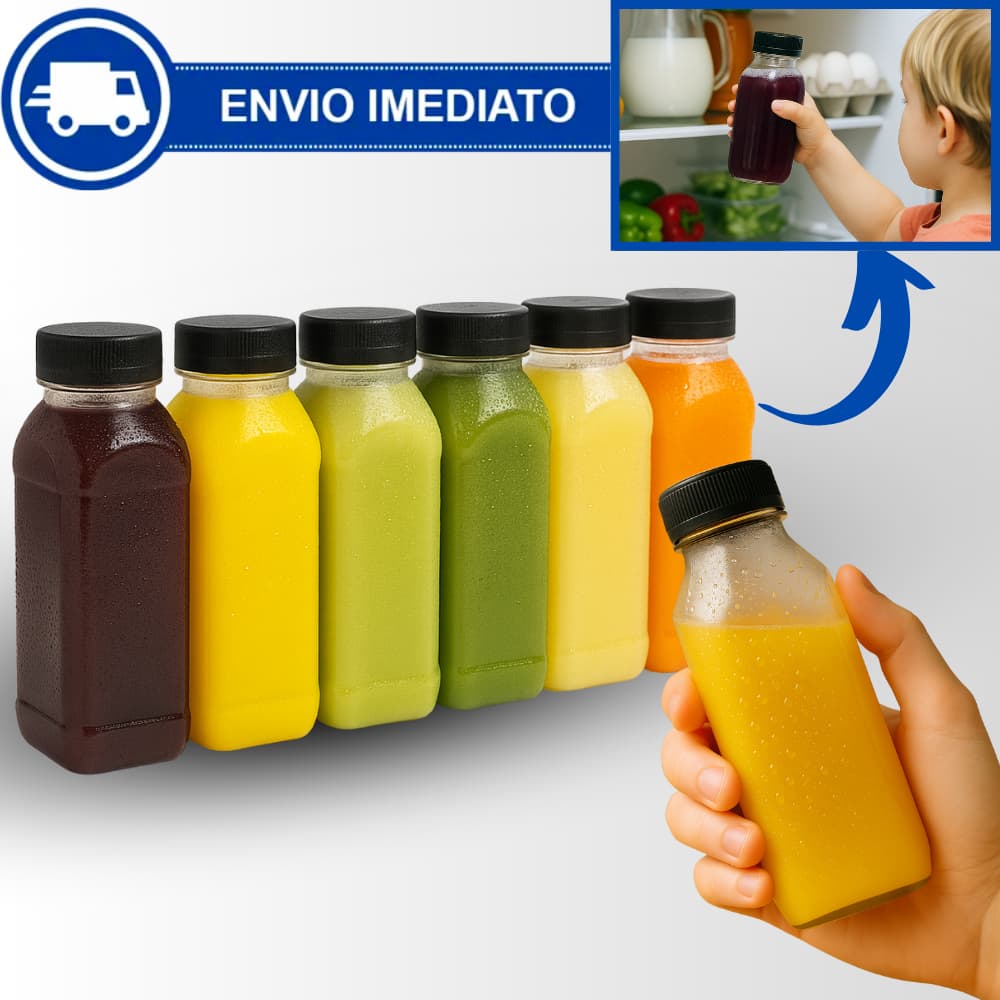 Garrafinhas PET 200ml/300ml/500ml com Tampa Garafa p/ Sucos e Caldo de Cana Direto da Fábrica