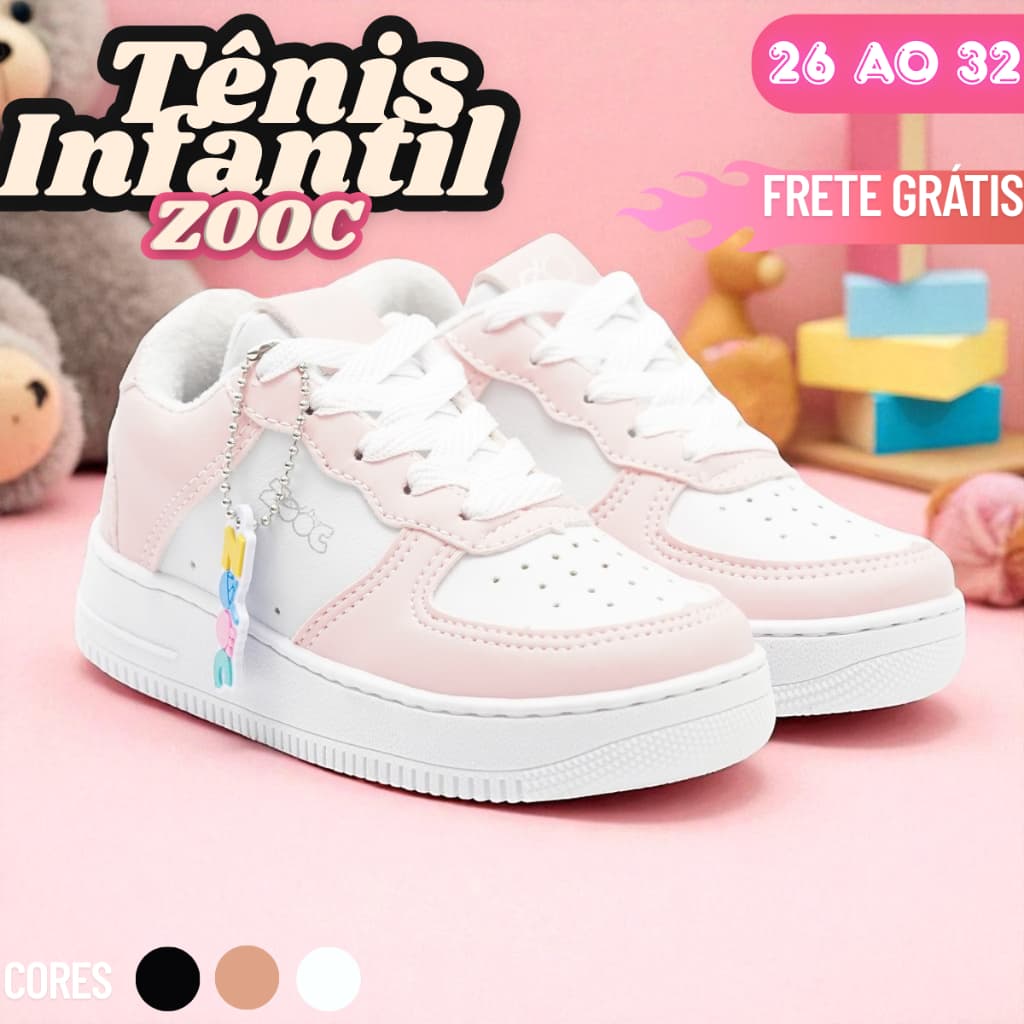 Tênis Infantil Botinha Escolar Unissex Confortável Casual Entrega Imediata