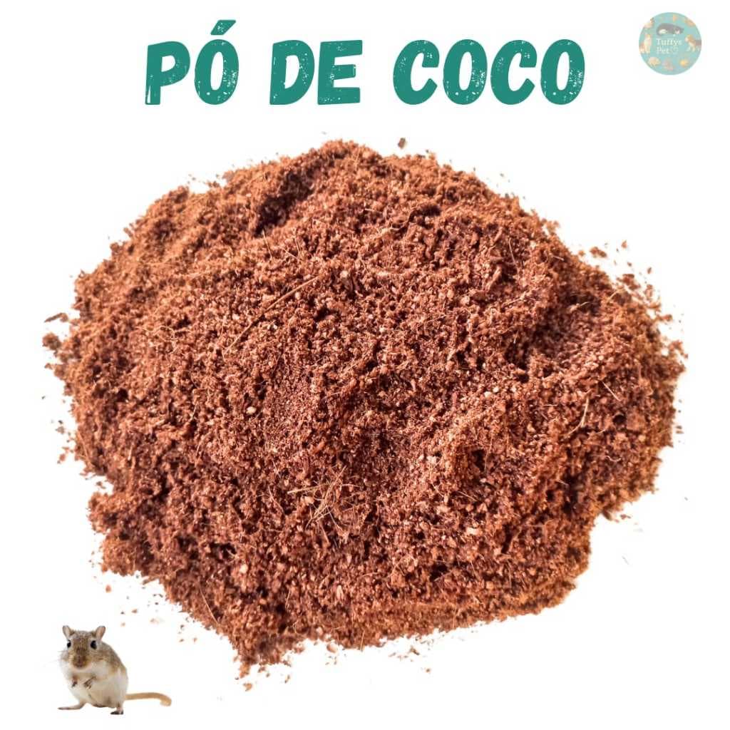 Pó de Coco 100% Natural Substrato para Jardinagem Roedores Hamster Répteis
