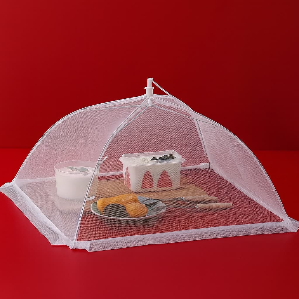 Kit 1/2/3/8 Protetores Tela Mosquiteiro Para Alimentos Fruta E Bolo Flexível Anti Inseto Telado Cobertura