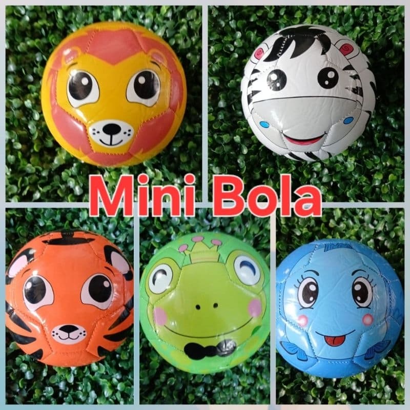 Mini Bola Infantil Couro Sintético Animais
