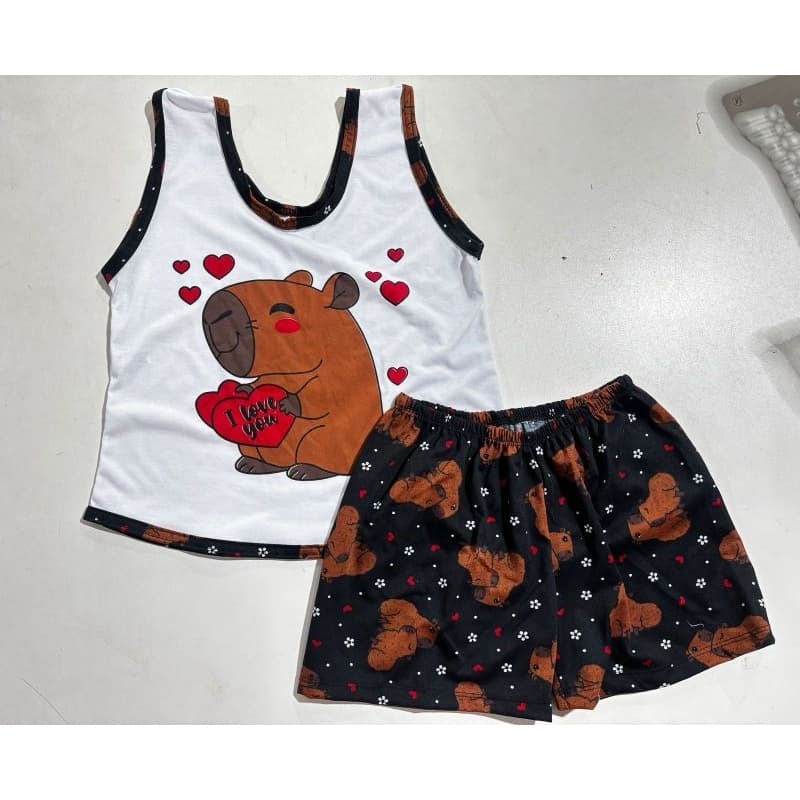 BabyDoll infantil estampa da capivara