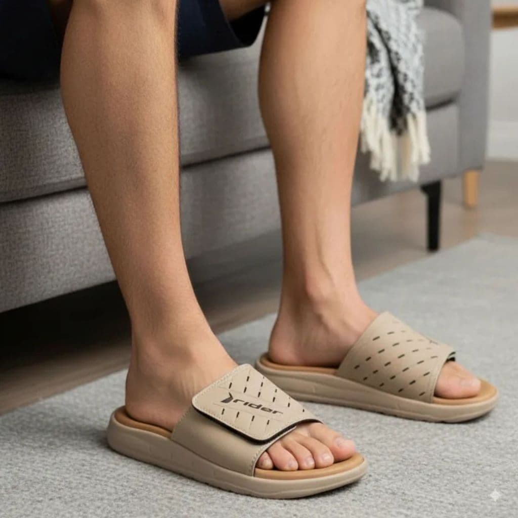 Chinelo Slide Masculino Ortopédico Para Fascite E Esporão Rider R Soft Plus 12529