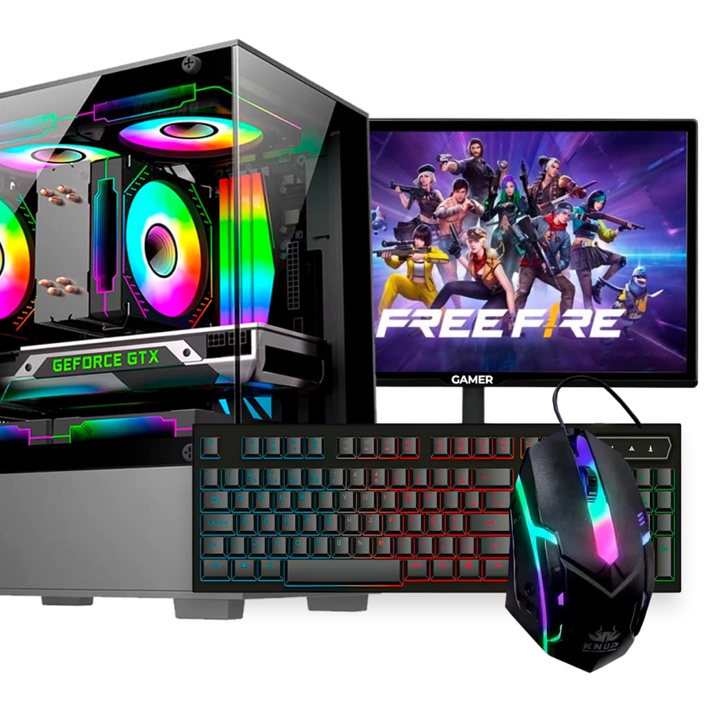 Cpu Gamer Barato I5 8gb Ssd 240gb + Wifi + GT 210 Nvidia + Monitor 19" Gamer