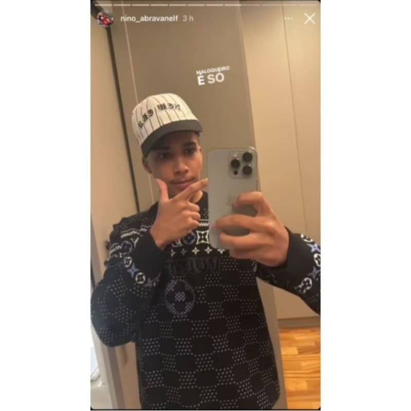 Suéter masculino de lã