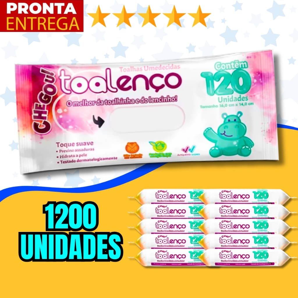 1200 Unidades Lenço Umedecido Para Bebê Caixa De Toalha Umedecida