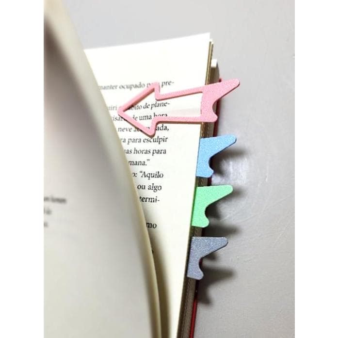 kit Marcador de Página Tipo Seta Colorido - Marcador de Livro.