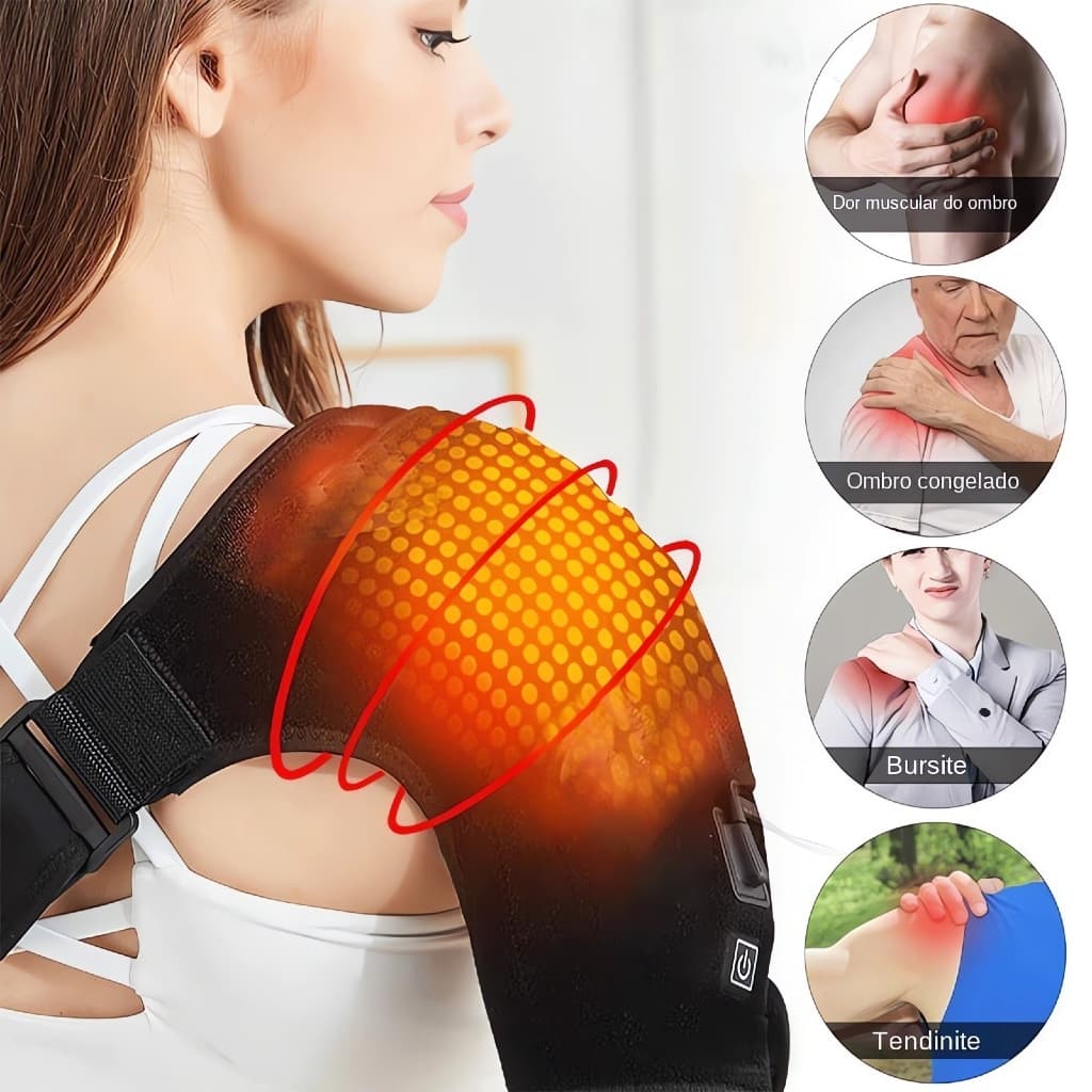 Ombreira De Aquecimento Infravermelho USB Para Alivio De Dores Elétrico