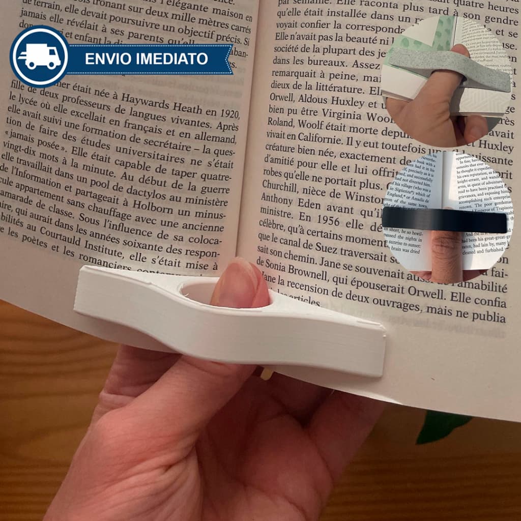 Anel para Leitura apoio Página de Livro – Suporte Confortável (2, 3 ou 4 peças)
