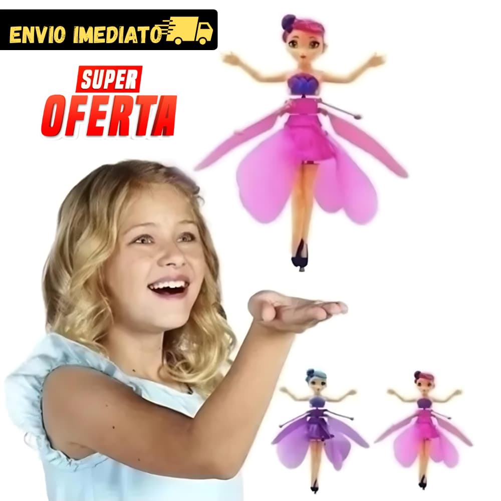 Boneca Fada Voadora com Sensor de Mão - Brinquedo Drone Fadinha Mágica Envio Imediato