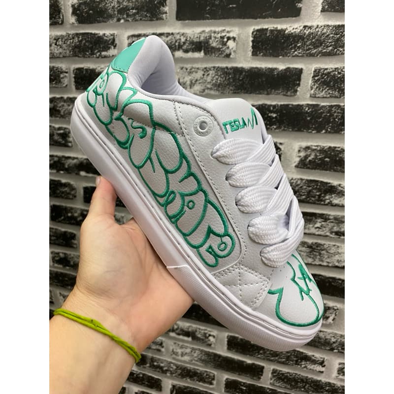 TENIS TESLA HERTZ WHITE TIFFANY ART (lancamento)