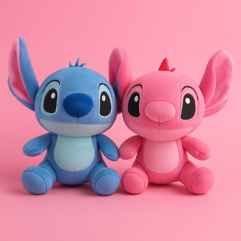 KIT CASAL 30CM e KIT 1 Stitch e Angel pelúcia boneco brinquedo urso pelucia grande stitich ursinho