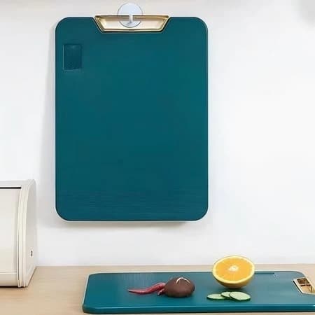 Tábua De Corte Antibacteriana À Prova De Mofo 35cm Com Suporte Em Pé Para Cozinha
