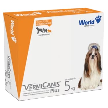 Remedio Vermífugo para Cães Com 4 Comprimidos 5GK 10KG e 30KG para porte grandes- World