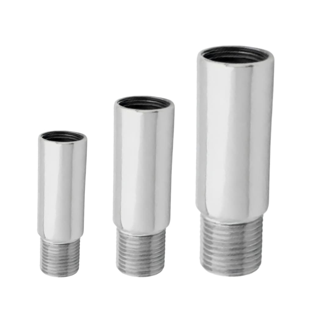 Alongador Prolongador Extensão Torneira 1/2 Cromado 4 centímetros, 6 centímetros e 8 centímetros