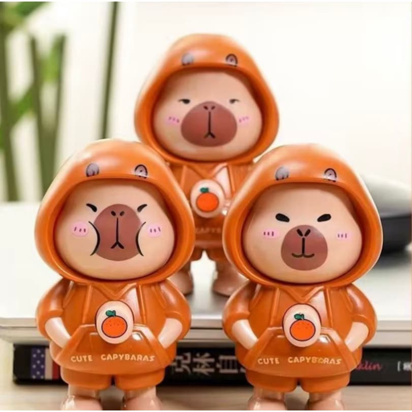 Chaveiro Capivara que Muda de Expressão Interativo – Divertido Acessório para Bolsas e Mochilas