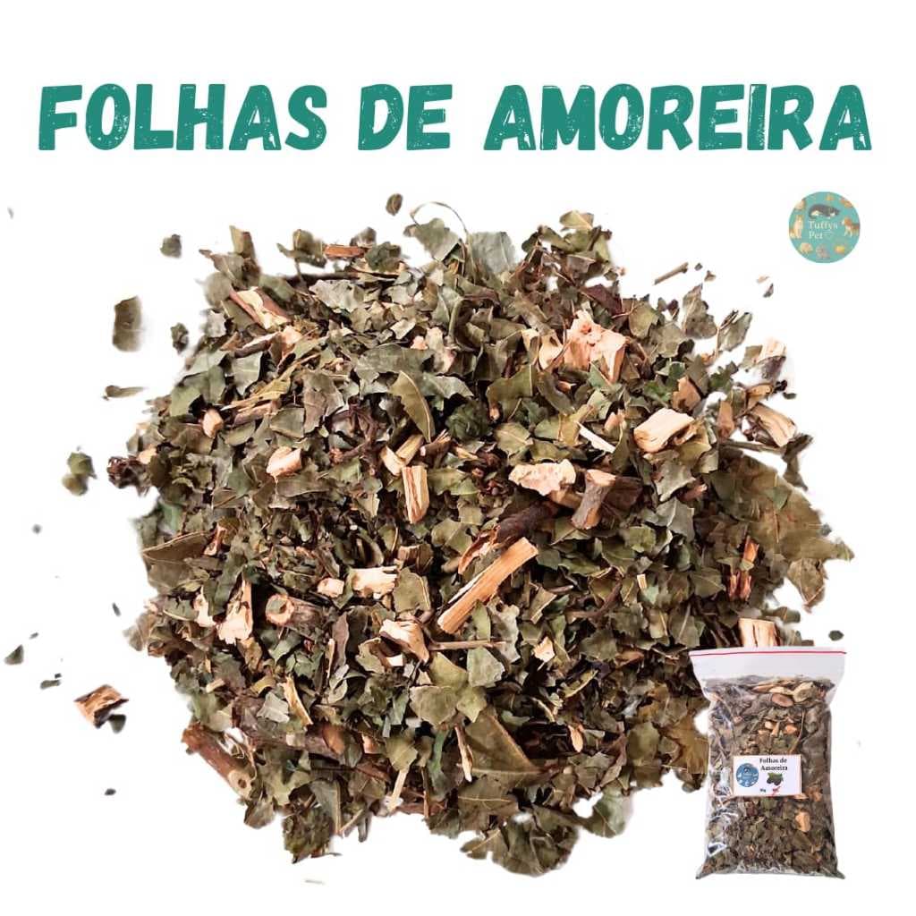 Folhas de Amoreira para enriquecimento ambiental, Roedores, hamster, Gerbil, Twister, Topolinos.