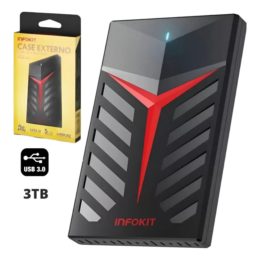 Hd Externo 1TB e 500gb Slim  Usb 3.0 para ps2 ps4 ps5 xbox Pc