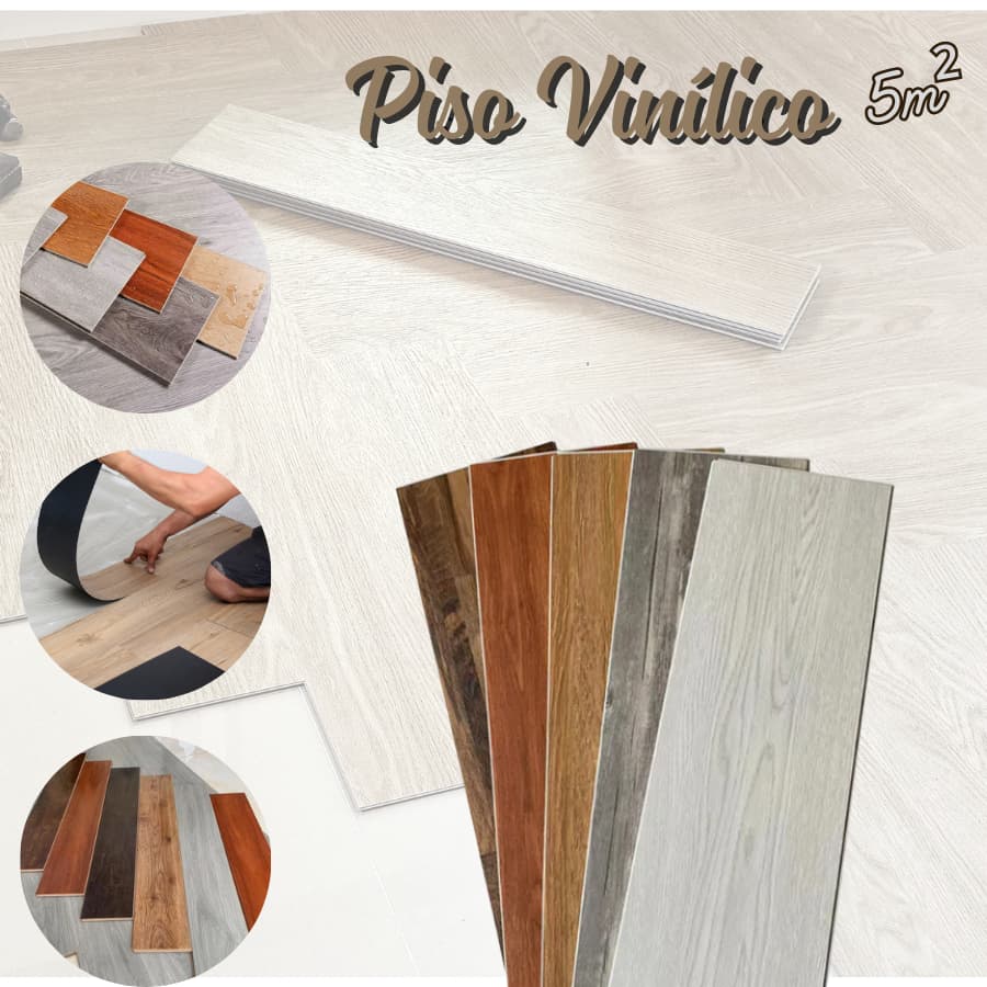 Piso Autocolante Lavável Piso Vinílico Adesivo de Madeira Moderno Antiderrapante 91,4x15,2cm 36 Pçs