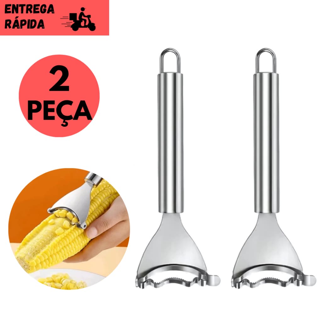 Kits 2 ou 1 Debulhador de Milho Manual Utensílio de Cozinha Prático Rápido e Resistente