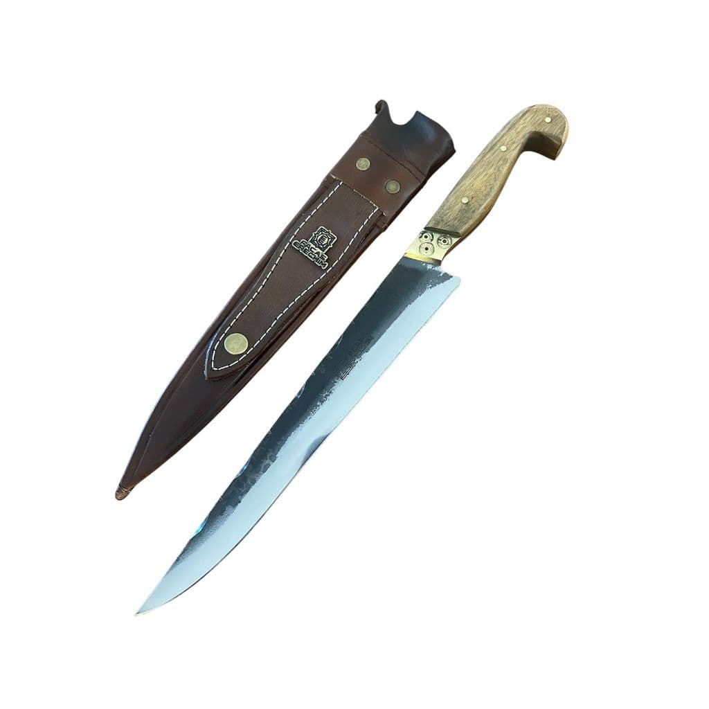 Faca Artesanal Sorocabana 10'' Aço Carbono 1070 Cabo Madeira Cabo Madeira