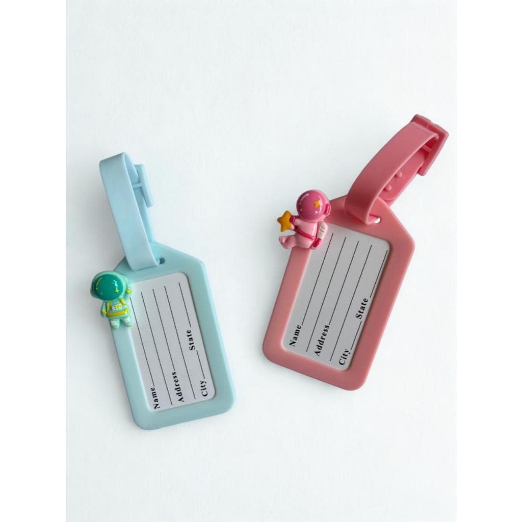Identificador de malas/mochilas Plástico 2 pcs Azul e Rosa