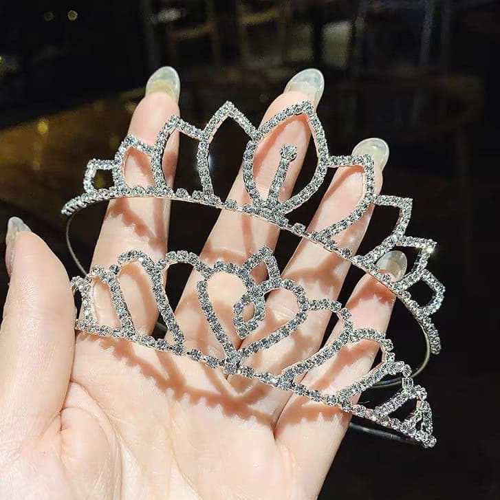 Coroa tiara para Cabelo/Com Strass / Coroa noiva casamento Baile Infantil / adulto Linda