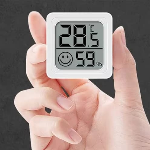 Mini Termo Higrômetro Sensor Digital Termômetro Higrômetro Medidor Temperatura Interna