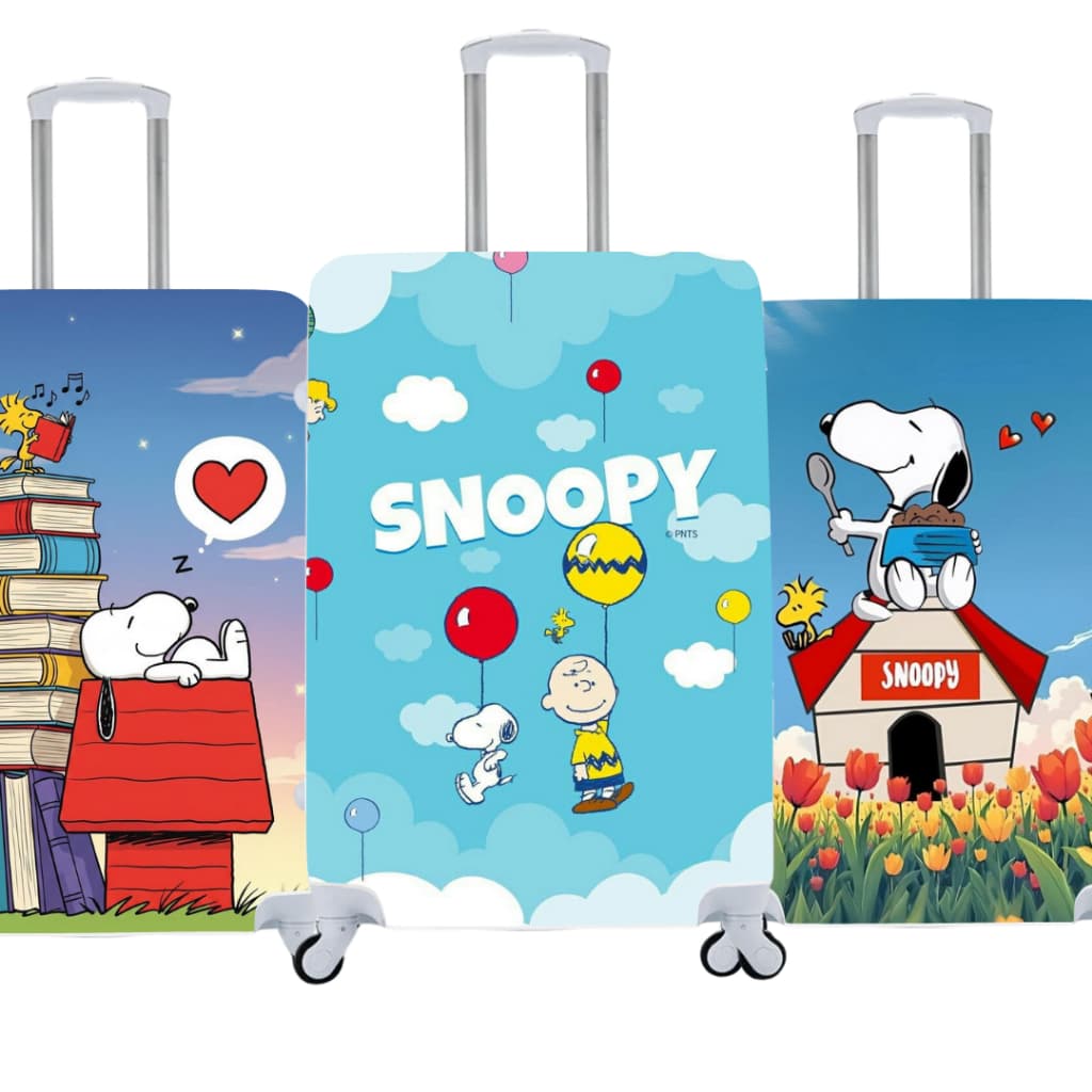 Capa De Mala Personalizada Snoopy Viagens Bagagens