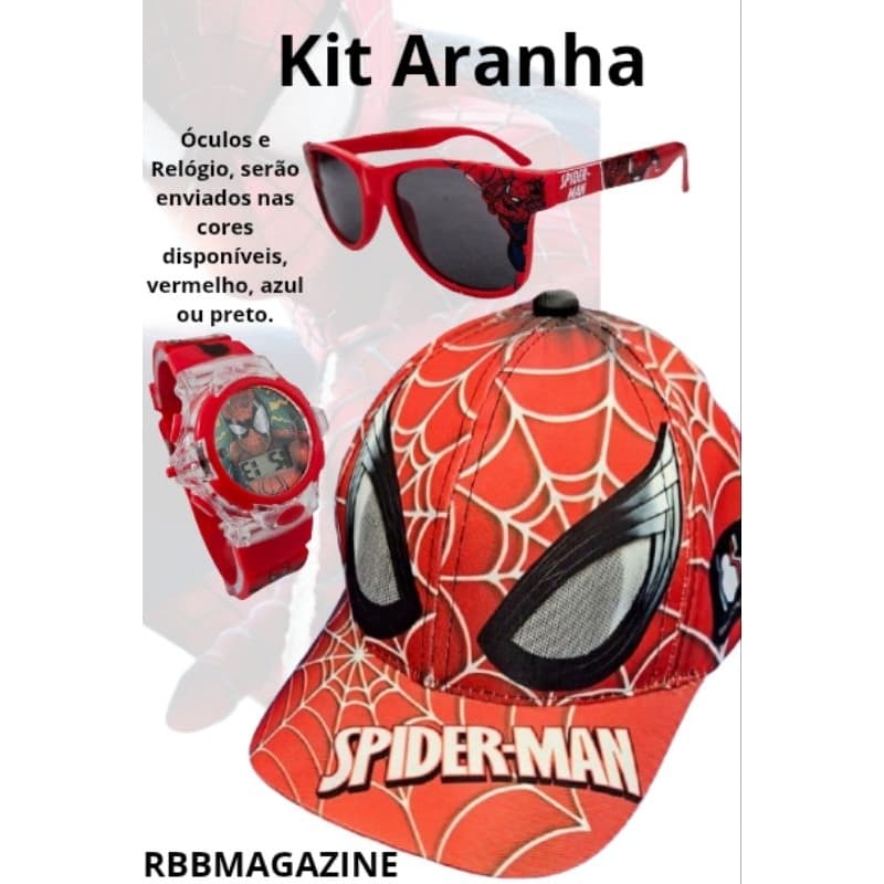 Kit Aranha com Relógio Musical e Luzes – Estilo que Brilha