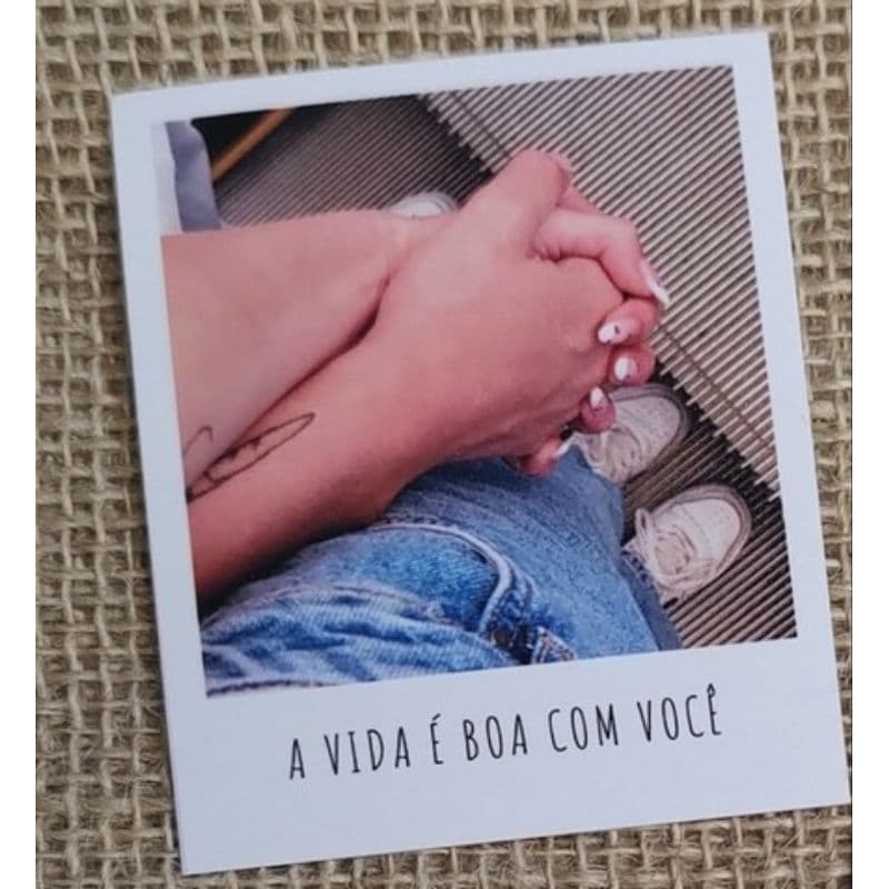 kit 6 Fotos Polaroid com Legenda