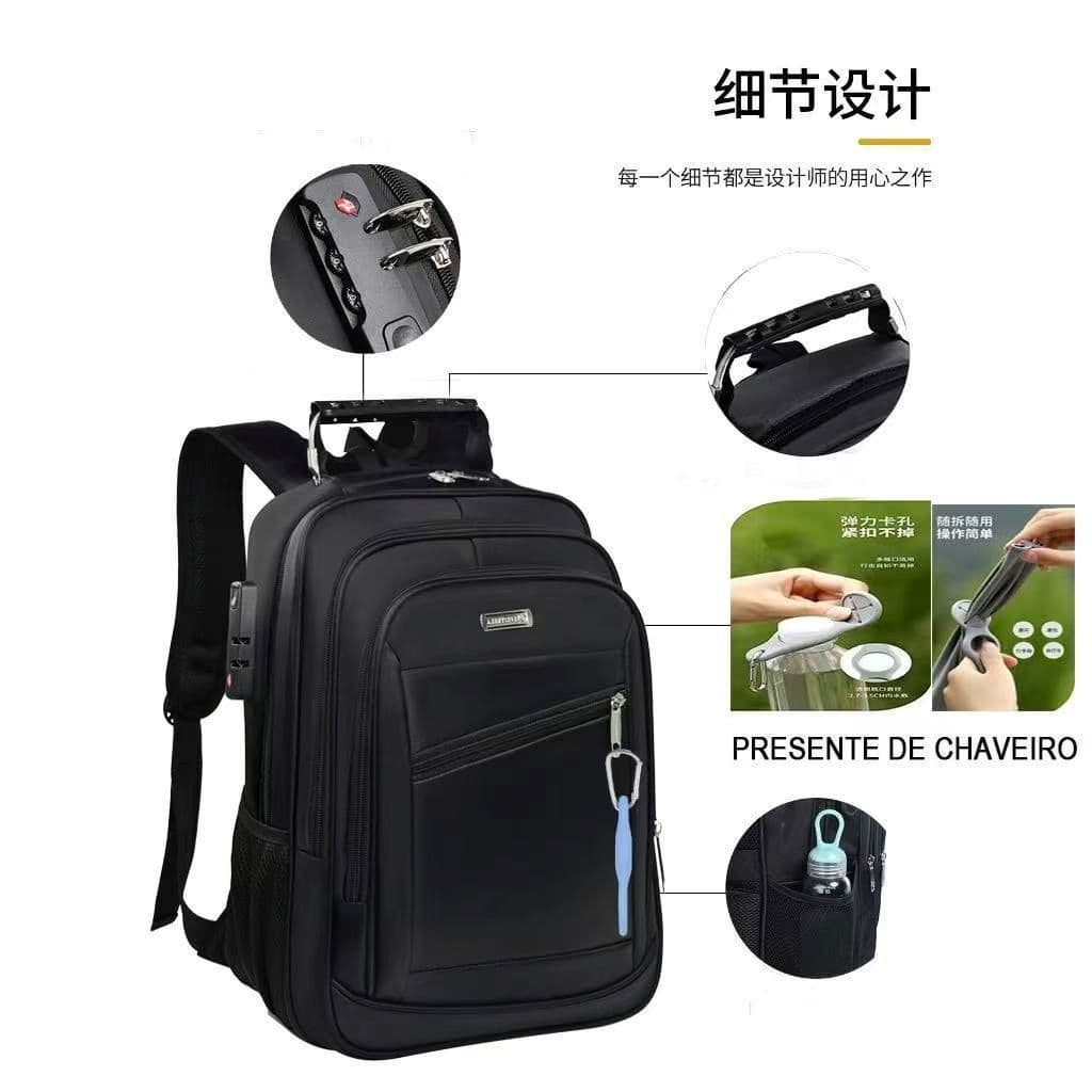 Mochila  Impermeável Faculdade Executivo Reforçada Notebook