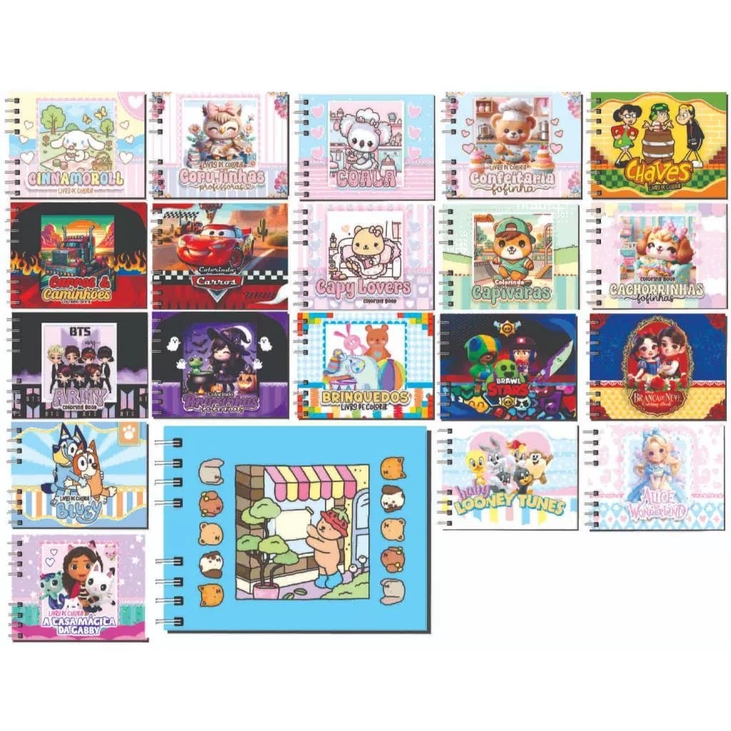 Livro de colorir, caderno de pintura, todos os temas COMPRE 2 LEVE 3