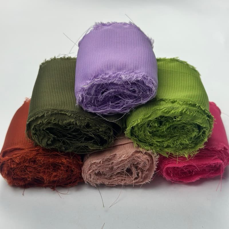 FITA LAÇO RÚSTICA CHIFFON DE SEDA ARTESANATO, CONVITE, CASAMENTO, CAIXA DE PADRINHOS E DAMA NOIV NIVER DECORAÇÃO 4cmLARg