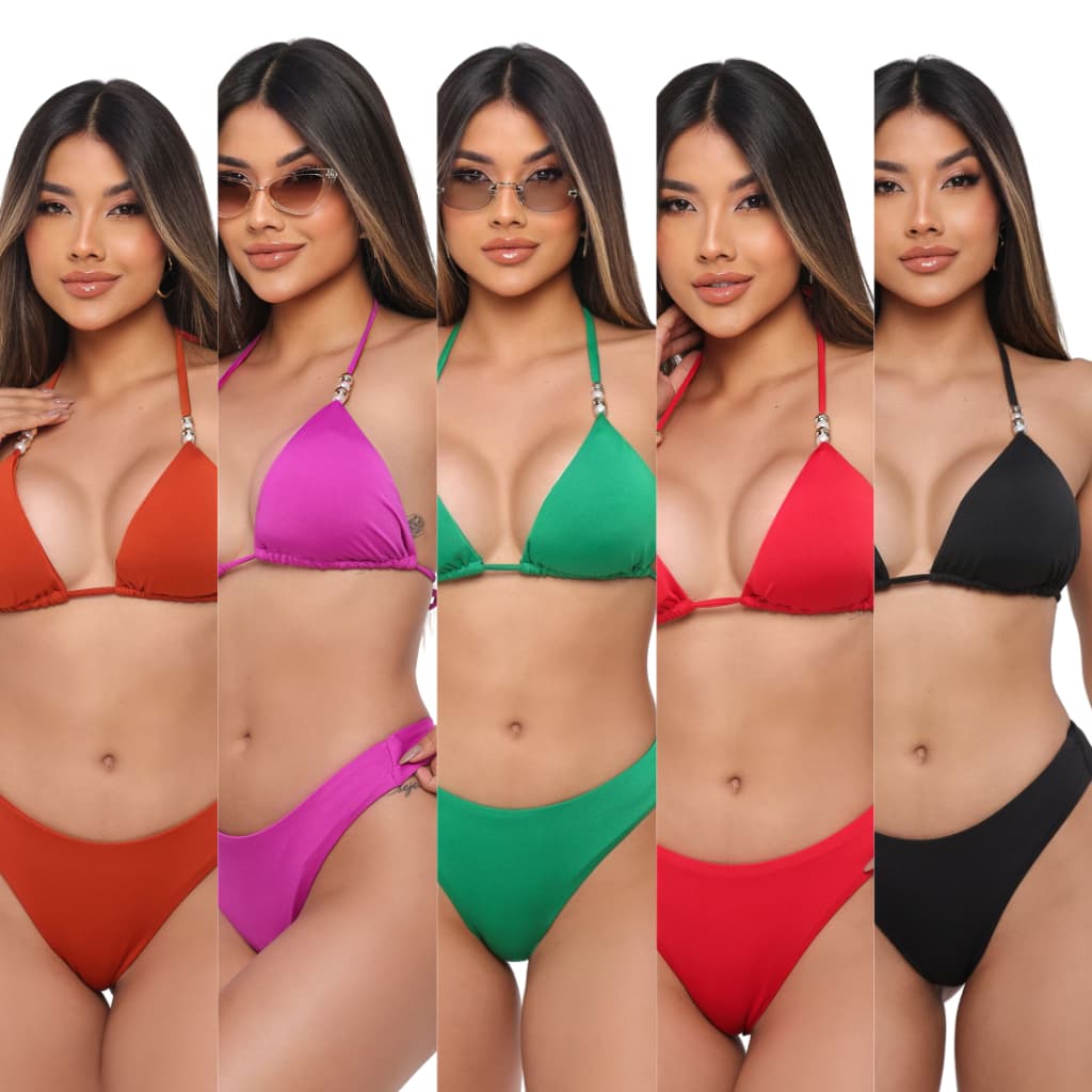 Biquíni Cortininha com Bojo Removível e Calcinha Fio Duplo Suplex Conforto Estilo e Ajuste Perfeito