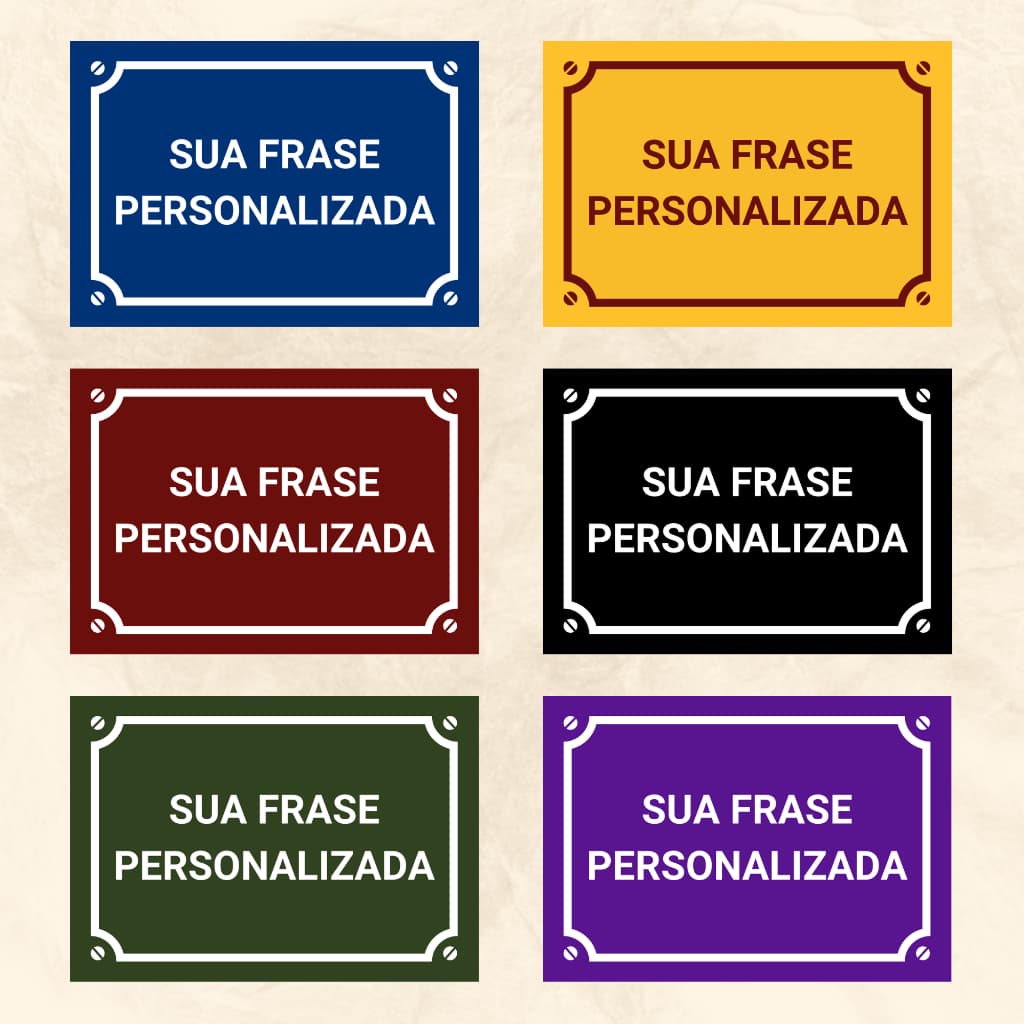 Placas Quadro Decorativo - Frase Personalizada