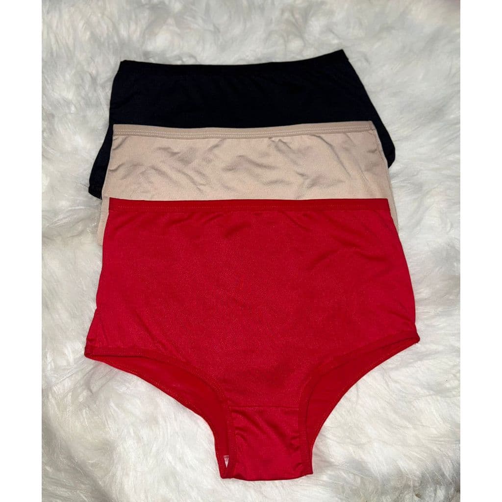 kit 3,4,ou 6 Calcinhas Gestante e Pós-Parto Cintura Alta Poliamida Hot Pants