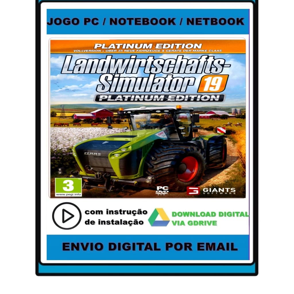 Farming Simulator 19 Platinum Edition - Pc
